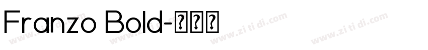 Franzo Bold字体转换